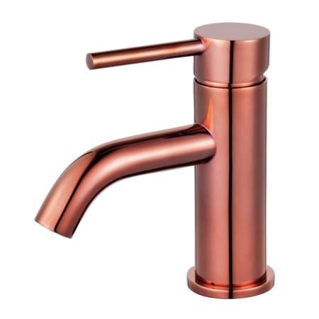 Kingston Brass Concord 1.2 GPM Deck Mounted Single Hole Bathroom Faucet with Pop-Up Drain Assembly Rose Gold