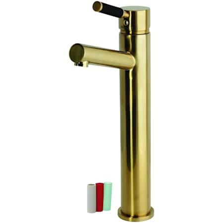 Kingston Brass Kaiser 1.2 GPM Single Hole Bathroom Faucet Brushed Brass