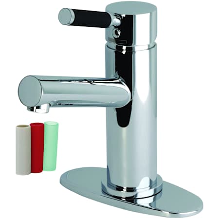 Kingston Brass Kaiser 1.2 GPM Single Hole Bathroom Faucet with Pop-Up Drain Assembly Polished Chrome