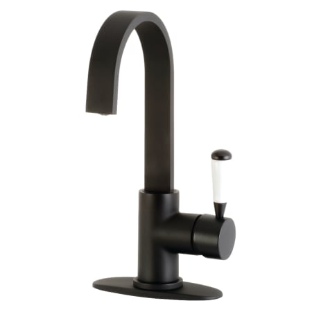 Kingston Brass Paris 1.75 GPM Single Hole Bar Faucet Matte Black