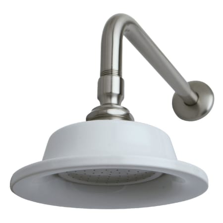 Kingston Brass Victorian 1.8 GPM Single Function Rain Shower Head Brushed Nickel