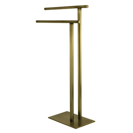 Kingston Brass Edenscape 2 Bar Freestanding Towel Stand Antique Brass