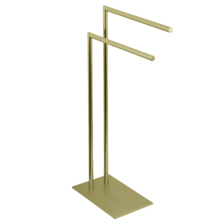 Kingston Brass Edenscape 2 Bar Towel Stand Brushed Brass