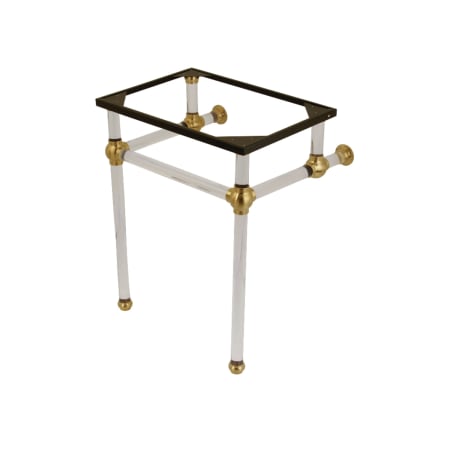 Kingston Brass Templeton 24" Acrylic Wall Mounted Console Legs Brushed Brass