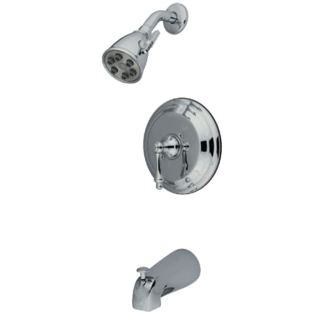 Kingston Brass Restoration Tub and Shower Trim Package with 1.8 GPM Single Function Shower Head Polished Chrome