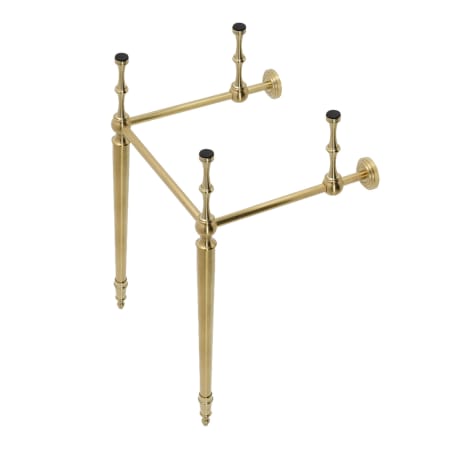 Kingston Brass Edwardian 16" Wide x 30" High Console Stand Brushed Brass