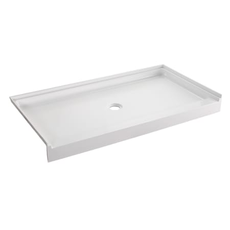 Kingston Brass Bonaire 60" x 32" Rectangular Shower Base with Single Threshold Center Drain White