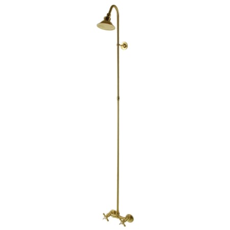 Kingston Brass Essex Shower Only Trim Package with 1.8 GPM Single Function Shower Head Brushed Brass