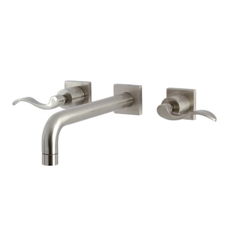 Kingston Brass NuWave Wall Mounted Tub Filler Brushed Nickel
