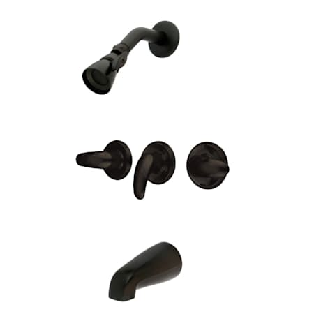 Kingston Brass Legacy Tub and Shower Trim Package with 1.8 GPM Multi Function Shower Head Oil Rubbed Bronze