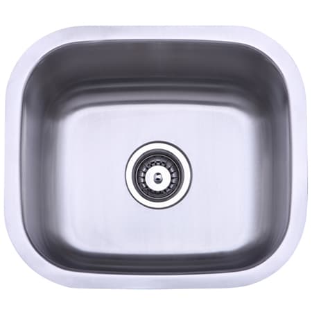 Kingston Brass 17.93" Undermount Single Basin Stainless Steel Kitchen Sink Brushed Nickel
