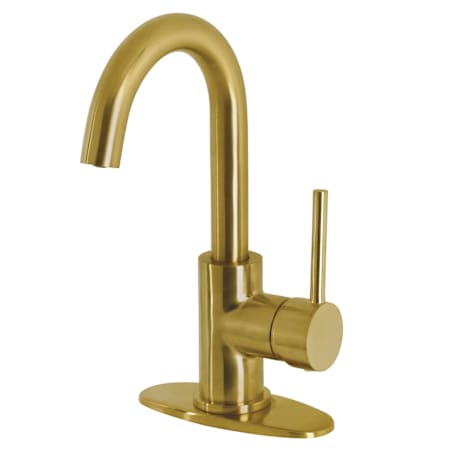 Kingston Brass Concord 1.8 GPM Single Hole Bar Faucet Brushed Brass