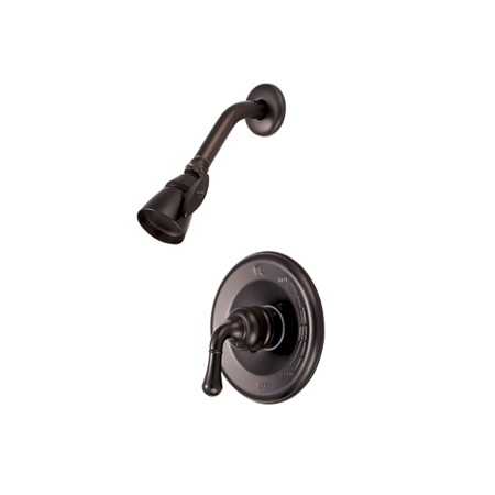Kingston Brass Magellan Shower Trim with Single Function Shower Head, Metal Lever Handle and Valve Oil Rubbed Bronze