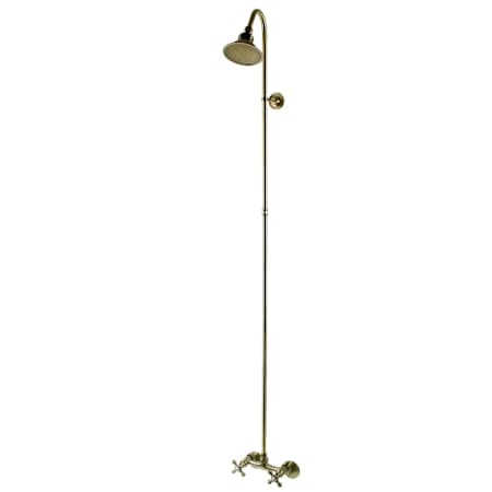 Kingston Brass Vintage Shower Only Trim Package with 1.8 GPM Shower Head Antique Brass