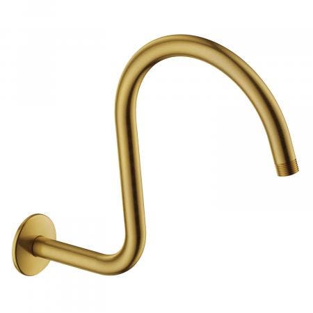 Kingston Brass Restoration 14" Shower Arm with Flange Brushed Brass