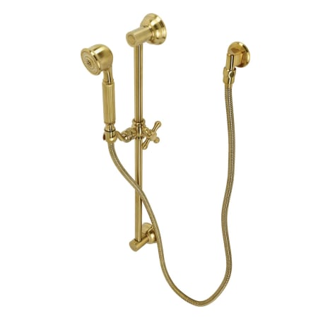 Kingston Brass Made To Match Hand Shower Combo with Slide Bar 1.8 GPM Brushed Brass