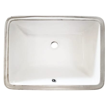Kingston Brass 20" Ceramic Rectangular Undermount Bathroom Sink White