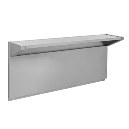 KitchenAid Tall Backsplash with Dual Position Shelf for use with 48 Inch Ranges and Cooktops Stainless Steel