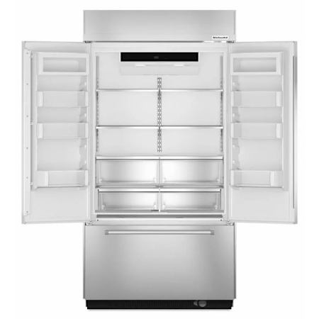 KitchenAid-KA-FD42BI-DF30FS-30OTR1000-24BIVW-L-Refrigerator Doors Open