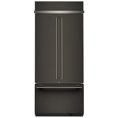 KitchenAid 35 Inch Wide 20.8 Cu. Ft. French Door Refrigerator with FreshFlow Air Filter and Max Cool Black Ore