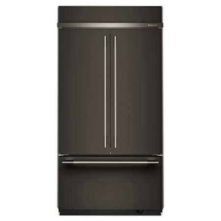 KitchenAid 42 Inch Wide 24.2 Cu. Ft. Energy Star Certified French Door Refrigerator with FreshFlow Air Filter and Max Cool Black Ore
