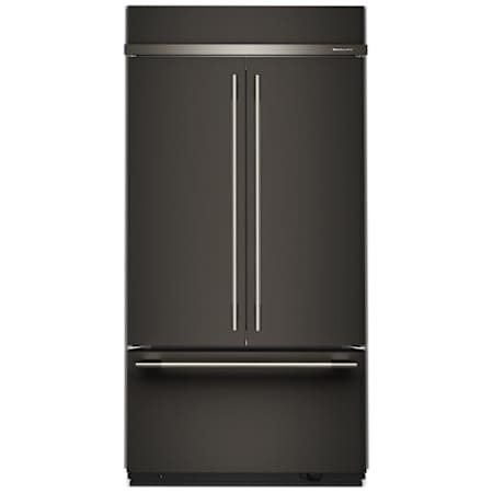 KitchenAid 42 Inch Wide 24.2 Cu. Ft. Energy Star Certified French Door Refrigerator with FreshFlow Air Filter and Max Cool Black Ore