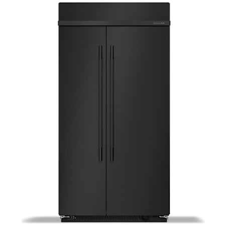 KitchenAid 41 Inch Wide 25.5 Cu. Ft. Side By Side Refrigerator with FreshFlow Air Filter and Max Cool Black Ore