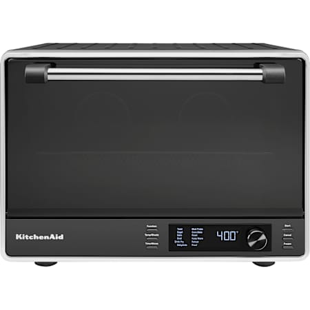 KitchenAid 18-1/2" Inch Wide 1800 Watt Dual Convection Countertop Toaster Oven with Air Fry and Even Heat Convection Technology Matte Black