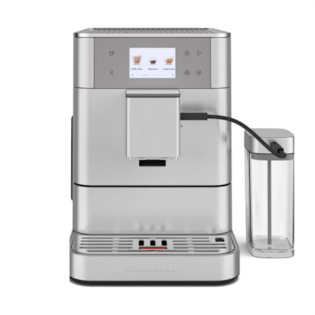 KitchenAid 74 Oz. Programmable 7 Setting Countertop Espresso Machine with Water Filtration and Grinder Brushed Stainless Steel