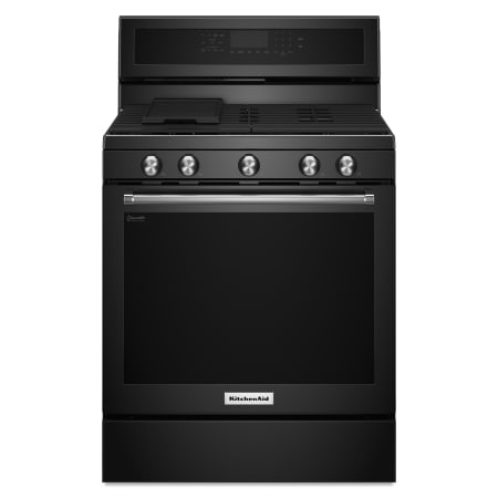 KitchenAid 30 Inch Wide 5.8 Cu. Ft. Freestanding Gas Range with 5 Burners Black