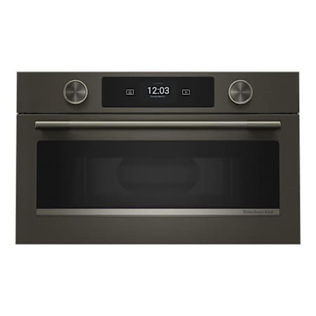 KitchenAid 30 Inch Wide Built In Microwave with Air Fry and Broil Element Black Ore