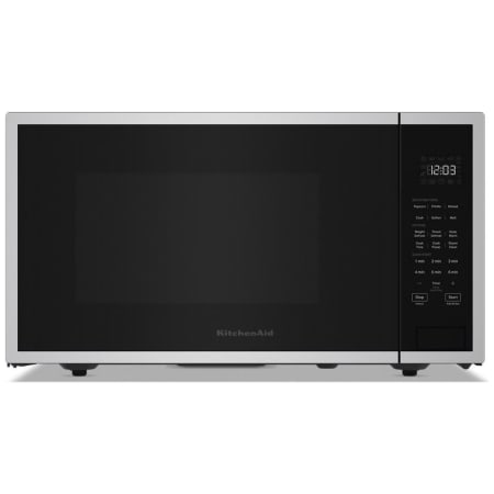 KitchenAid 22 Inch Wide 1.6 Cu. Ft. 1200 Watt Fingerprint Resistant Countertop Microwave with Sensor Functions Stainless Steel with PrintShield