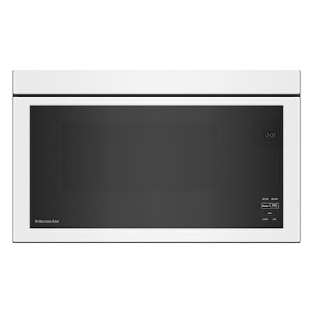 KitchenAid 30 Inch Wide 1.10 Cu. Ft. 1000 Watt Flush Built-In Microwave with 400 CFM Blower and Turntable-Free Design White