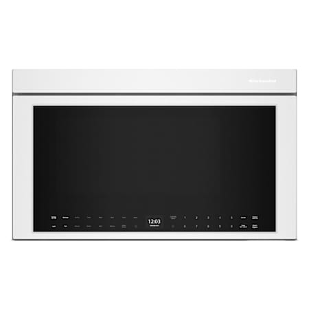 KitchenAid 30 Inch Wide 1.1 Cu. Ft. 950 Watts Over the Range Microwave with Air Fry and Bake Mode White