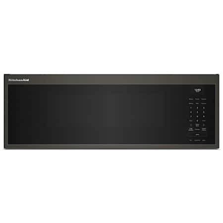KitchenAid 30 Inch Wide 1.1 Cu. Ft. 1000 Watt Over the Range Microwave with Sensor Cooking and Dishwasher Safe Turntable Black Ore