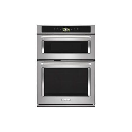 KitchenAid 30 Inch Wide 6.4 Cu. Ft. Built-In Combination Electric Oven with Powered Attachments Stainless Steel