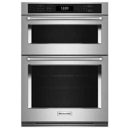 KitchenAid 30 Inch Wide 6.4 Cu. Ft. Fingerprint Resistant Electric Oven and Microwave Combo with Air Fry Stainless Steel with PrintShield