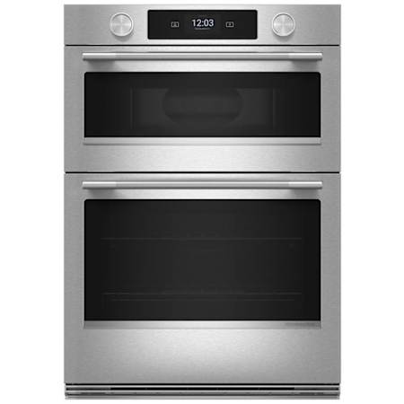 KitchenAid 30 Inch Wide 6.4 Cu. Ft. Fingerprint Resistant Electric Oven and Microwave Combo with Even-Heat True Convection and Steam Clean PrintShield Stainless