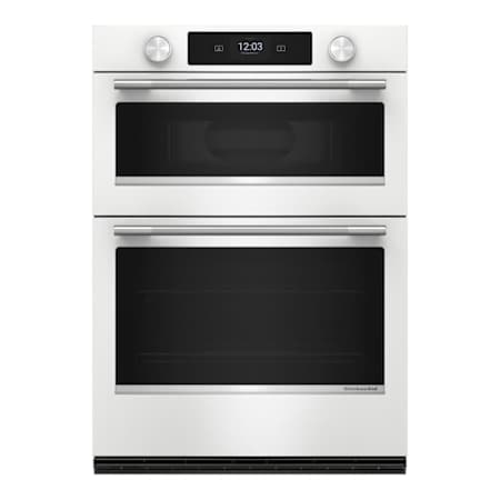 KitchenAid 30 Inch Wide 6.4 Cu. Ft. Electric Oven and Microwave Combo with Even-Heat True Convection and Proofing Mode White