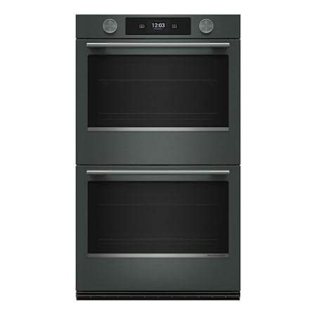KitchenAid 30 Inch Wide Electric Double Oven with Even-Heat True Convection and Steam Bake with Tray Juniper