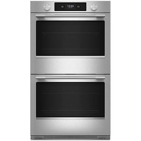 KitchenAid 30 Inch Wide 10 Cu. Ft. Fingerprint Resistant Electric Double Oven PrintShield Stainless
