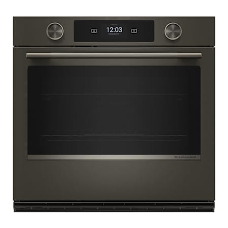KitchenAid 30 Inch Wide 5 Cu. Ft. Electric Single Oven with Intelligent Cooking Camera Black Ore