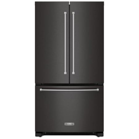 KitchenAid 36 Inch Wide 20 Cu. Ft. Energy Star Certified Fingerprint Resistant French Door Refrigerator with ExtendFresh Temperature Management Print Resist Black Stainless