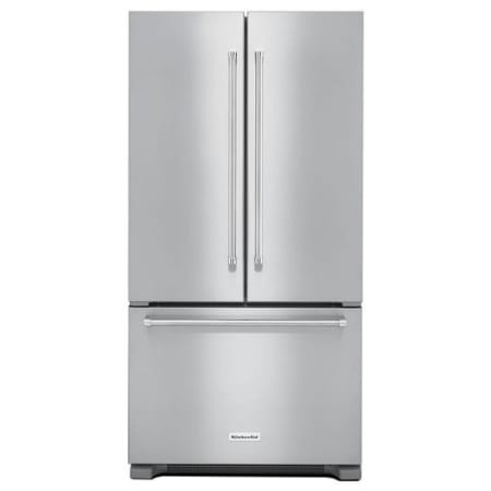 KitchenAid 36 Inch Wide 22.0 Cu. Ft. Counter Depth French Door Refrigerator with ExtendFresh and Internal Water Dispenser Stainless Steel