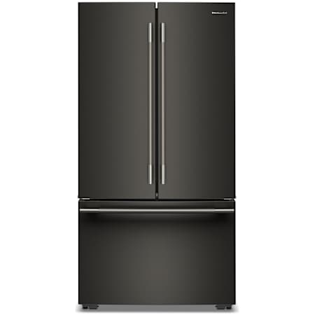 KitchenAid 36 Inch Wide 24.8 Cu. Ft. Energy Star Certified French Door Refrigerator Black Ore