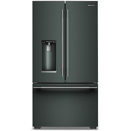 KitchenAid 36 Inch Wide 23.1 Cu. Ft. Energy Star Certified Fingerprint Resistant Counter-Depth French Door Refrigerator Juniper