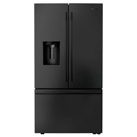 KitchenAid 36 Inch Wide 30.52 Cu. Ft. Energy Star Certified French Door Refrigerator with Max Freeze and Max Cool Black Ore