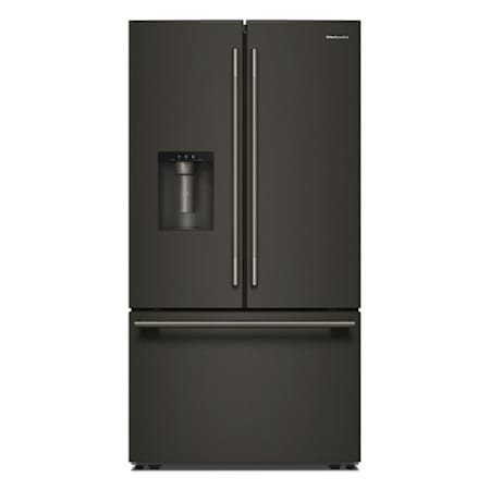 KitchenAid 36 Inch Wide 30.52 Cu. Ft. Energy Star Certified French Door Refrigerator with Max Freeze and Max Cool Black Ore
