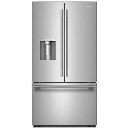 KitchenAid 36 Inch Wide 30 Cu. Ft. Energy Star Certified Fingerprint Resistant French Door Refrigerator with Max Cool and Max Freeze PrintShield Stainless