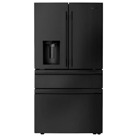 KitchenAid 36 Inch Wide 28.74 Cu. Ft. Energy Star Certified French Door Refrigerator with Max Freeze and Max Cool Black Ore